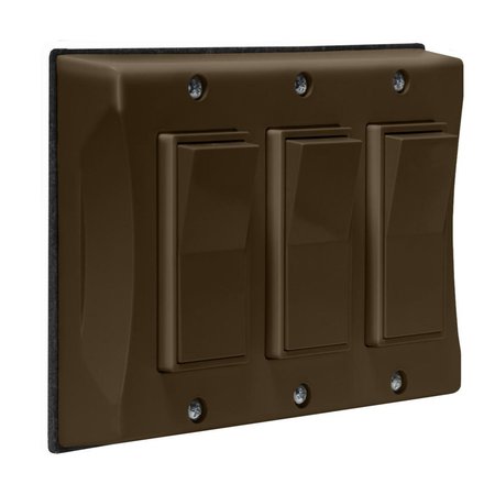 BELL OUTDOOR Weatherproof Cover 3-Gang, Vertical, Dec 5129-2